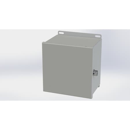 Saginaw Control & Engineering Screw Clamps Electrical Enclosures, 8.13 in H, 6 in D, 8 in W, NEMA 3R, 4, 12, 13, Carbon Steel SCE-8086CHNF